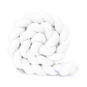 Bettschlange Zopf weiß 200 cm