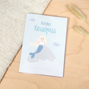KINDER REISEPASS HÜLLE "MEERJUNGFRAU" - MintKind