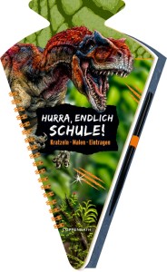 Schultüten-Kratzelbuch Hurra, endlich Schule! T-REX  von Coppenrath