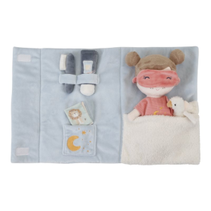Rosa Puppe Sleepover Spielset - Little Dutch Kuschelpuppe  Übernachtung