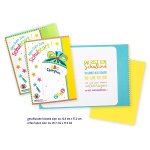 ABC CHAMPIONS Glückwunschkarte "Alles Gute zum Schulstart"- Trendhaus 