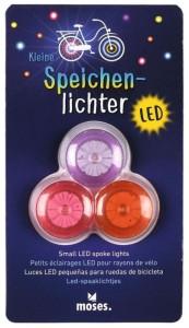 Kleine Speichenlichter LED 3er Set (versch. Farben)   - Moses     