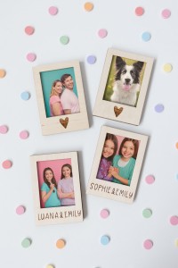 Rahmen für Sofortbilder Instax mini Fotos aus Holz  - Personalisierbar 