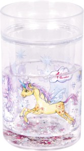 Glitzerbecher Einhorn-Paradies 