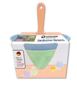 Sandkuchenbäckerei pastell 3-teilig  Sandspielzeug - Spielstabil 