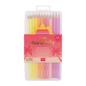Legami - Set aus 12 Buntstiften - Live Colorfully - Sunset Palette