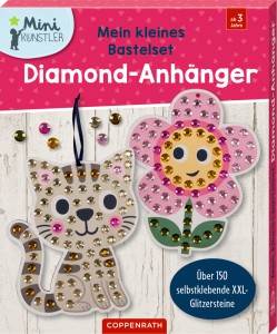 Coppenrath Diamond-Anhänger (Blume/Katze) - Mini-Künstler