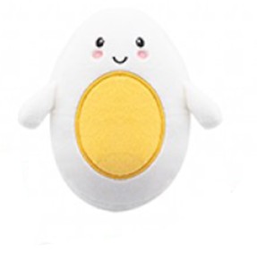 Lustige Kühlschrank Freunde - Kuscheltiere Plüsch - 16 cm  - Spiegelei