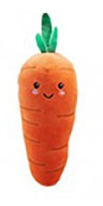 Lustige Gemüse Freunde - Kuscheltiere Plüsch - 16 cm - Möhre