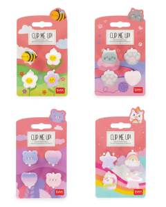 Legami - Clip me up! - Set aus 4 Mini-Haarclips