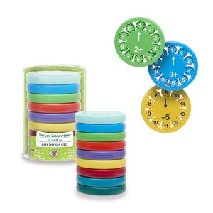 Trendhaus - Rechen-Zahlenräder +/-, 9-teilig