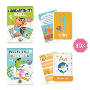 Trendhaus - Lernkarten-Sets 30-teilig, 2-fach sortiert