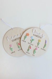 Personalisiertes Holzschild „Mamas Garten“oder "Omas Garten" – Geschenk zum Muttertag