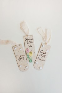 Personalisiertes Lesezeichen aus Holz – Geschenk für Mama & Oma