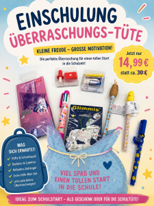 Mini -  Einschulungs Geschenk  - Überraschung