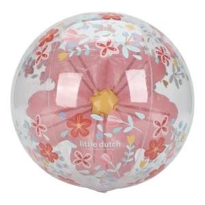 Little Dutch Strandball 3D -Figur rosa Blumen