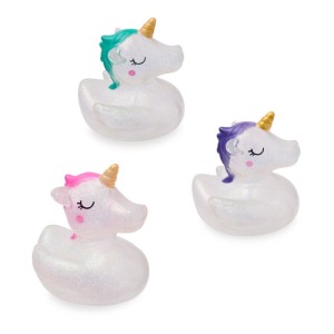 RainbowPower - Badeente Glitzer-Einhorn (3-fach sortiert) - Trendhaus