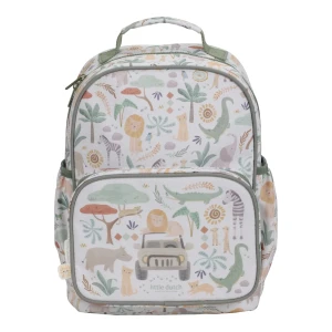 Little Dutch Safari Friends Rucksack - Weiß - 35 cm