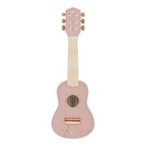 Little Dutch Safari Friends Holzgitarre - Rosa - Safari Friends
