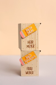 Personalisierter Holz Stiftehalter für Lehrer