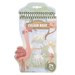 Little Dutch Safari Friends Malbuch - Rosa