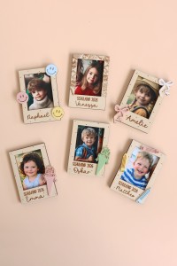 Schulkind - Bilderrahmen für Sofortbilder Instax mini Fotos aus Holz  - Personalisierbar 
