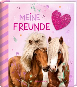Freundebuch : Pferdefreunde mit Glitzerpatch - Meine Freunde von Coppenrath