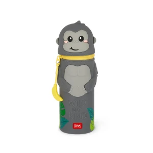 Gorilla "Wild but Kind" 2-in-1 Silicone Pencil Case - Kawaii - Legami 