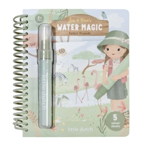 Little Dutch - Wassermalbuch Rosa – Safari Friends