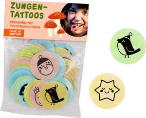 Zungentattoos - Fröhliche Weihnachten (Esspapier-Oblaten)- Die Spiegelburg 