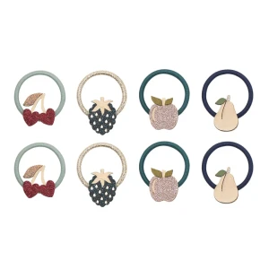 MIMI&LULA Mini-Haargummis mit Winterfrüchten-Motiv