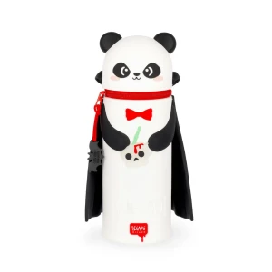 2-in-1-Federmäppchen aus Silikon Panda „Bam-Boo“ - Kawaii - Legami