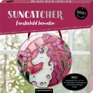 Suncatcher Fensterbild bemalen - Einhorn - Coppenrath