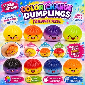 Farbwechsel Squishy Dumpling, 5,5 cm