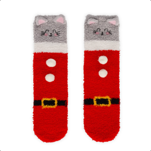 Legami - Rutschfeste Socken - Weihnachten Kitty „It’s a match!“ Gr. 35-42  
