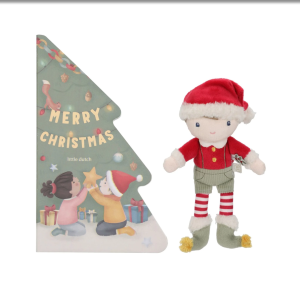 Little Dutch Weihnachtsbuch mit Kuscheltier Jim - Geschenkset - NL